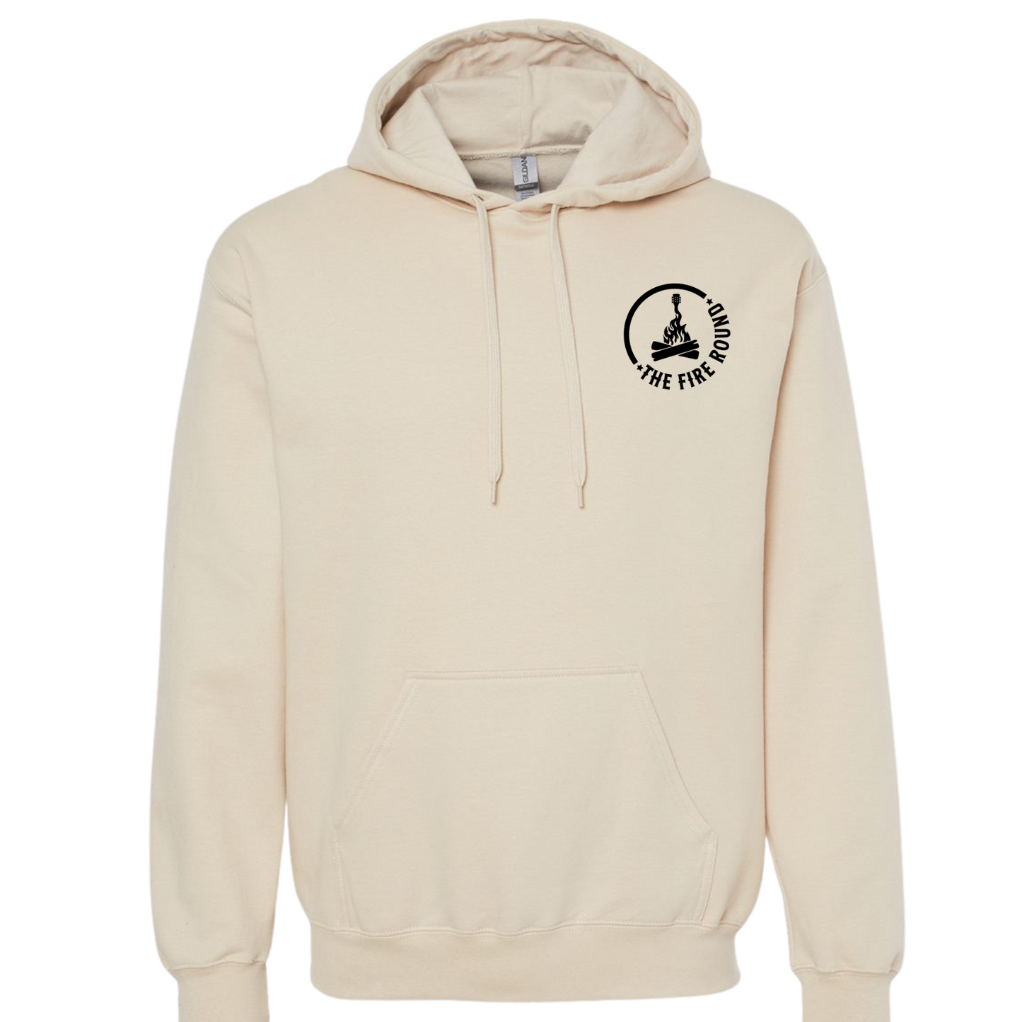 THE FIRE ROUND HOODIE SMALL BLACK LOGO