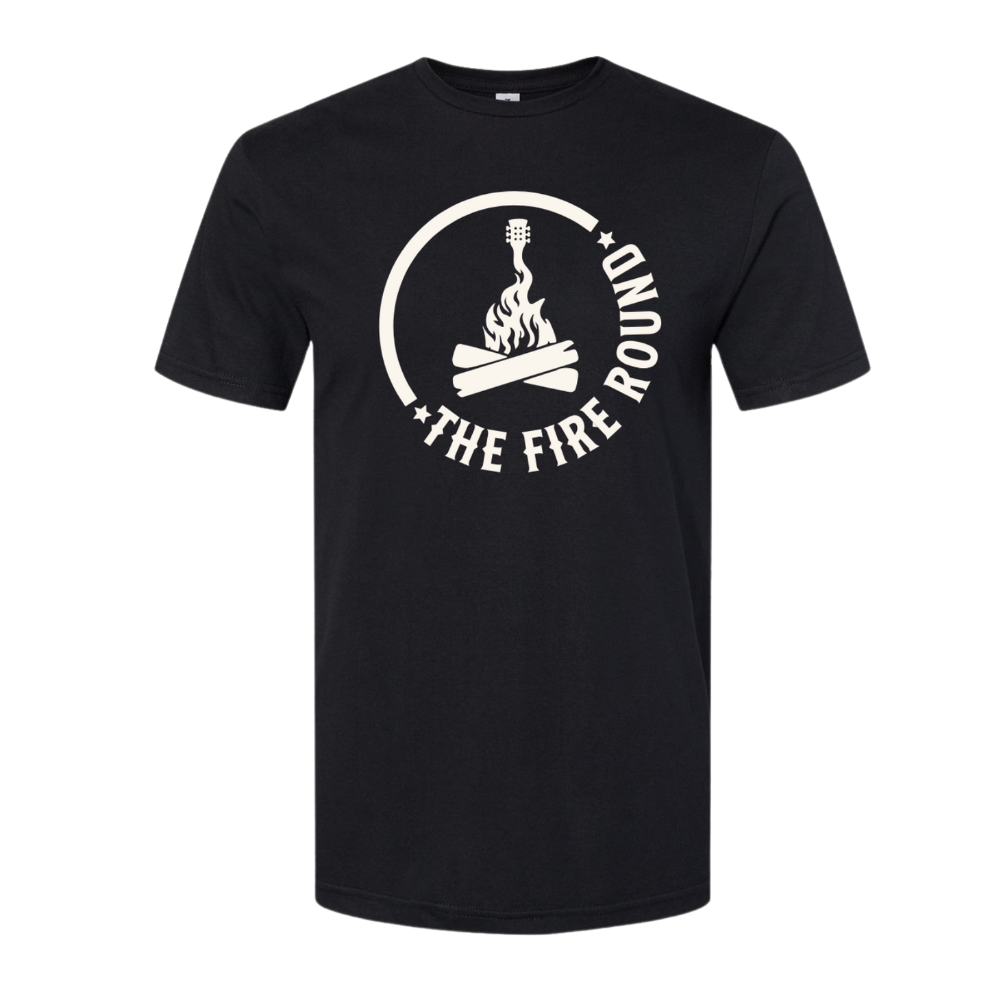THE FIRE ROUND TEE"S LARGE WHITE LOGO
