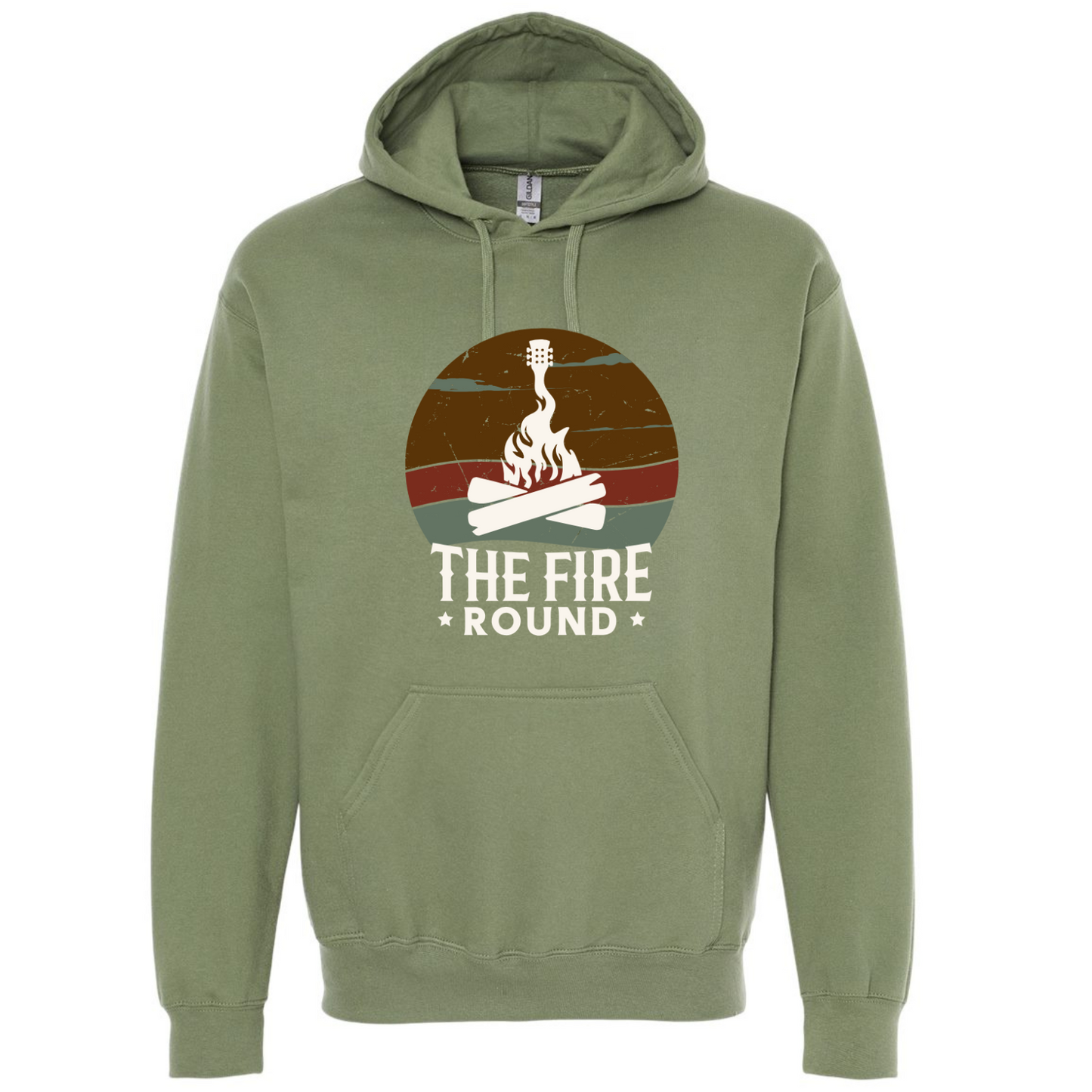 THE FIRE ROUND HOODIE LARGE COLOR LOGO