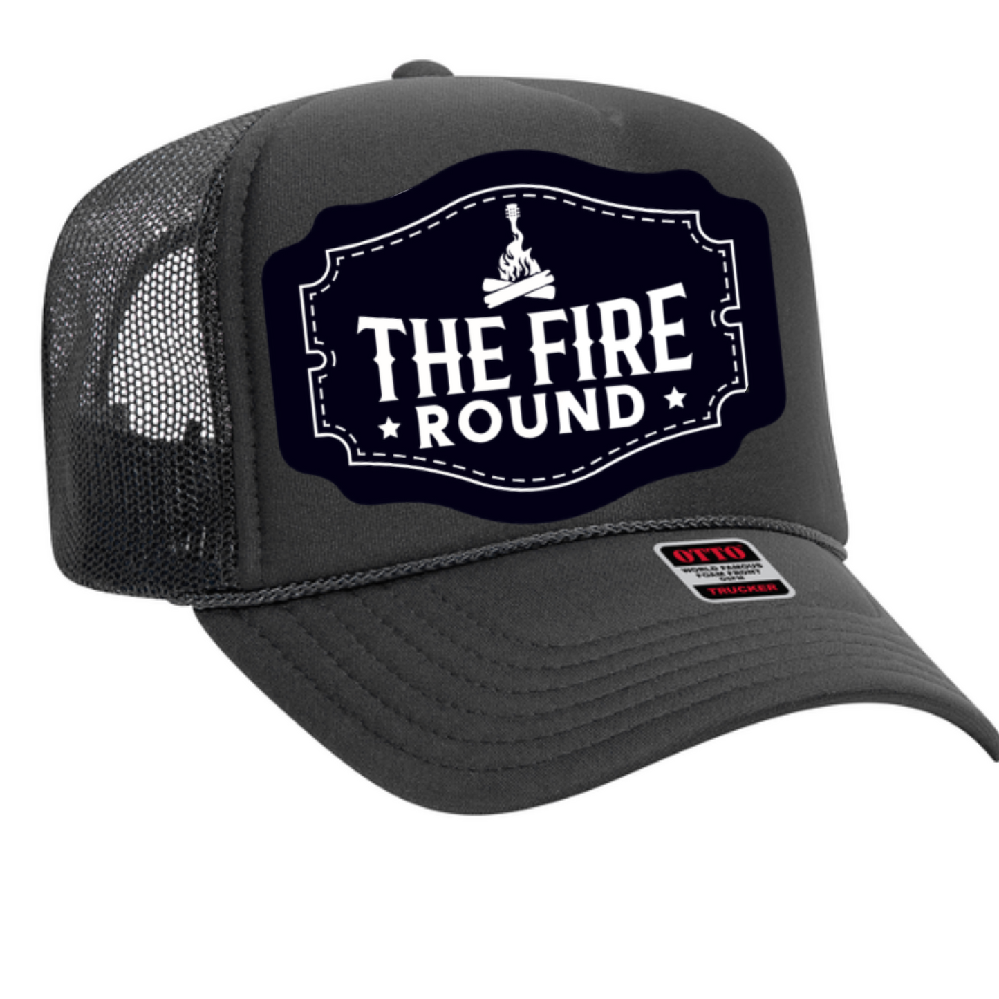 THE FIRE ROUND FOAM TRUCKER BUCKLE PATCH