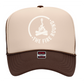 THE FIRE ROUND FOAM TRUCKER SMALL WHITE LOGO