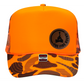 THE FIRE FOAM TRUCKER HAT ROUND LEATHER LOGO