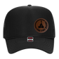 THE FIRE FOAM TRUCKER HAT ROUND LEATHER LOGO