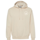 THE FIRE ROUND HOODIE SMALL WHITE LOGO