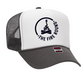 THE FIRE ROUND FOAM TRUCKER SMALL BLACK LOGO