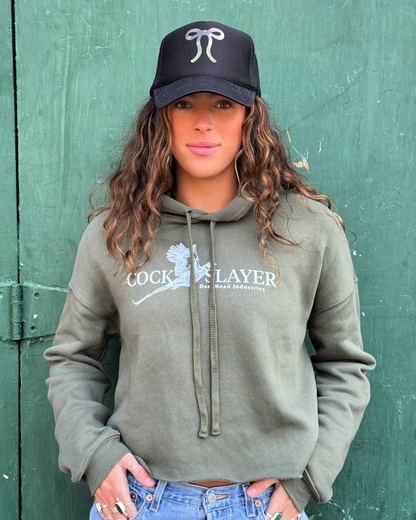 Cock Slayer Crop Hoodie